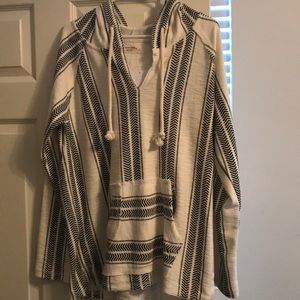 Women’s Hooded light stripped sweatshirt